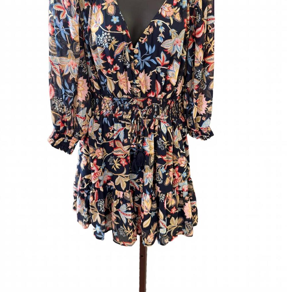 NEW ELAN women's floral mini dress in midnight garden